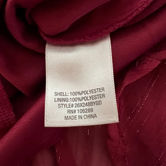 NWT | Francesca’s Miami Mini Ruffle Off Shoulder Metallic Thread Dress |  Size S - Picture 6 of 6